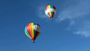 Dîners romantiques en montgolfière