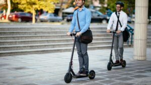 Trottinette électrique en ville