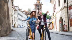 découverte d'une ville à vélo