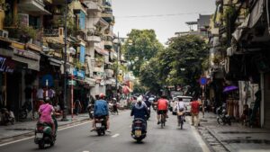 moto en ville