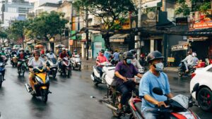 moto en ville