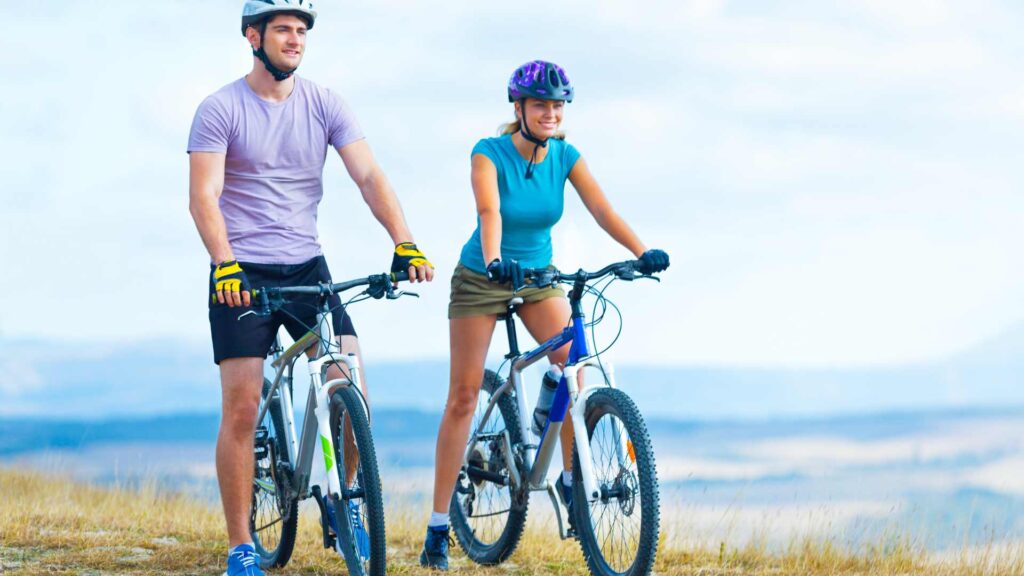 couple de cycliste