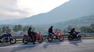 motard en groupe