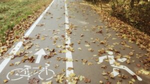 route pour cycliste