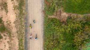 route pour cycliste