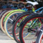 dizaine de vélo alignées